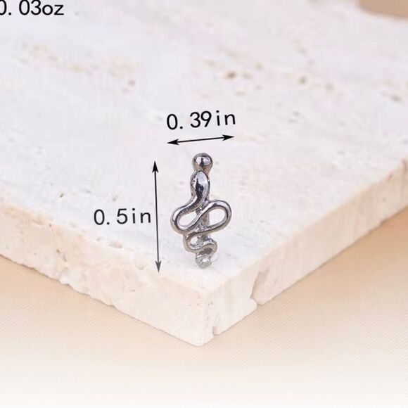 Snake Adjustable Nose Ring - Picture 2 of 3